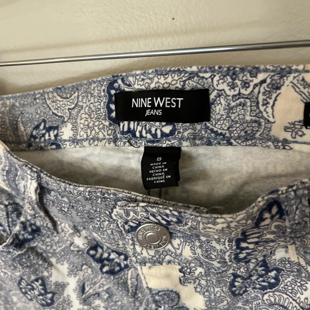 Nine West Paisley Print Jeans - Picture 3 of 5